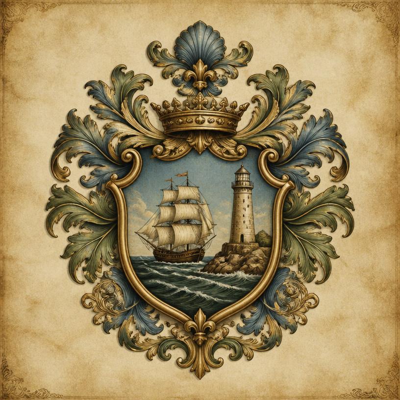 Exemplo de brasão: Família de navegadores